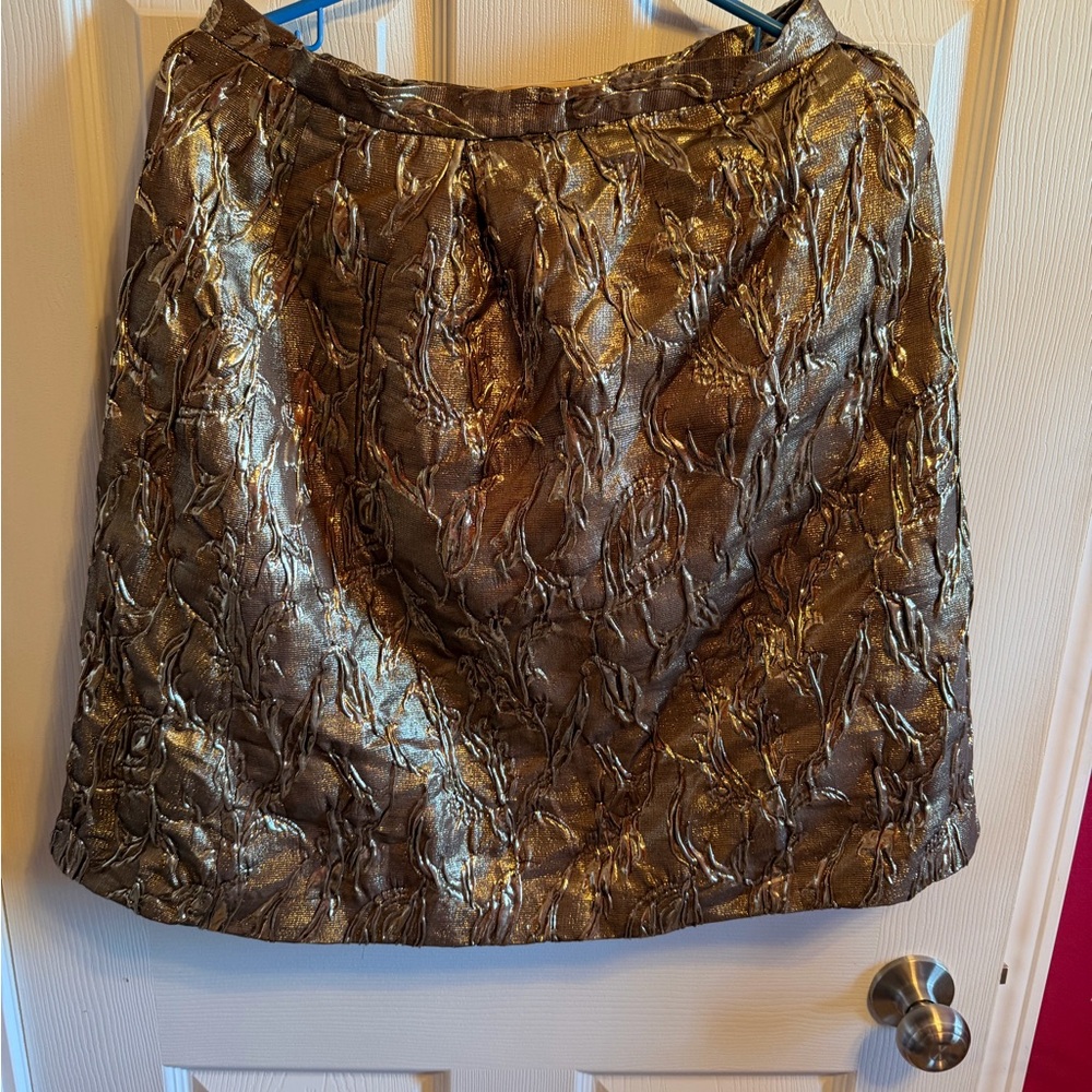 Michael Kors Gold Skirt Sz 8